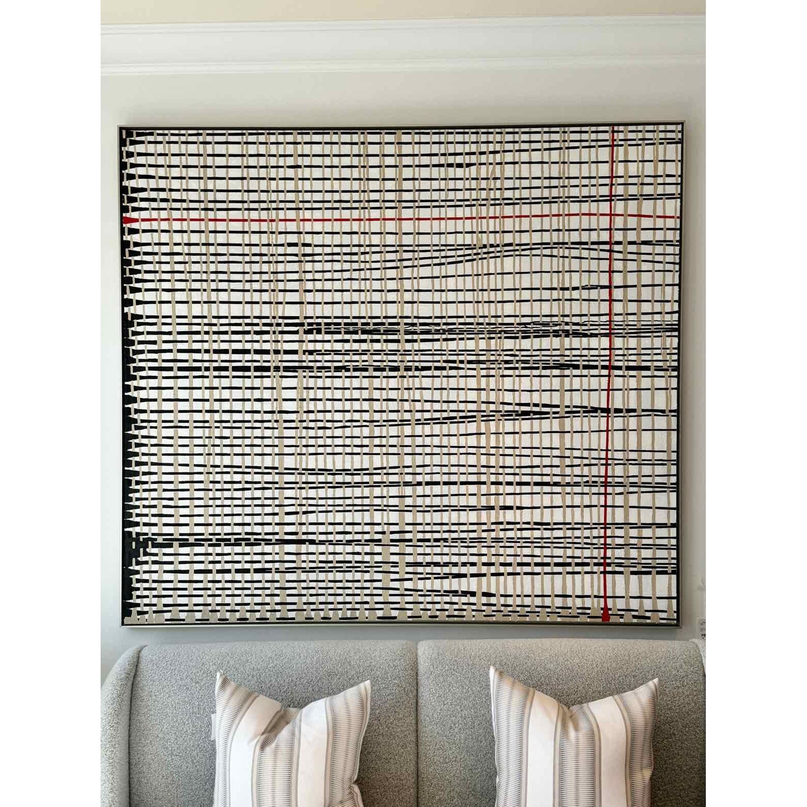 Numero 2 -Oil on Canvas, 64x72 inches, 2015 - colletteconsignment.com