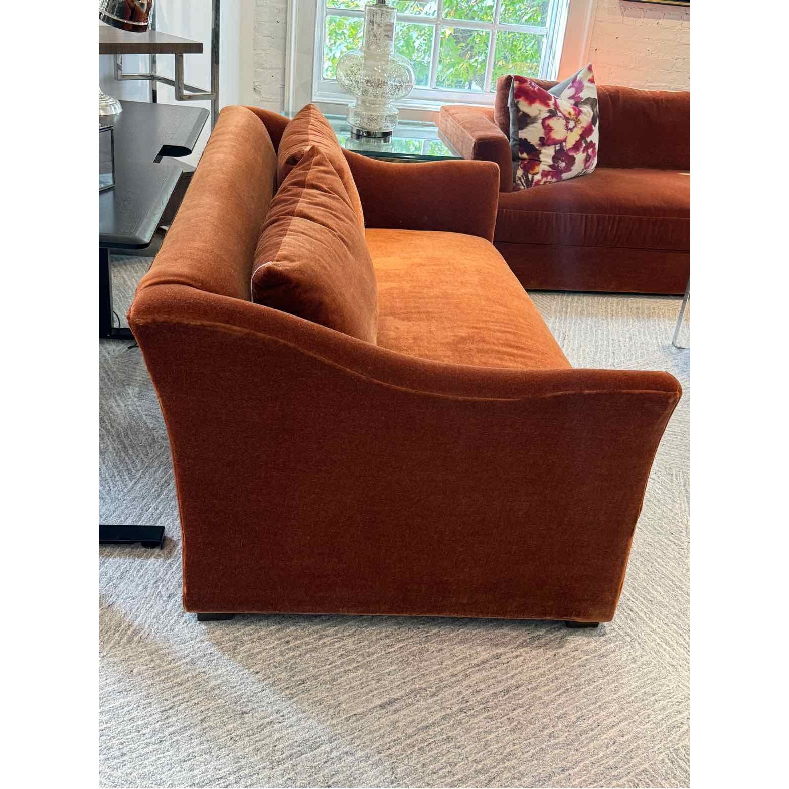 The Lenox, Mohair Spice Sofa, 75"Lx37"Dx33"H