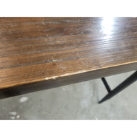 Wood & Metal Desk w/ White Marble Top by Maria Yee (AS IS)