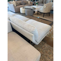 Custom Reupholstered Armless Gray Lissoni Sofa by Fritz Hansen