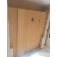 Queen Anne Style White Wash Wood Side Table