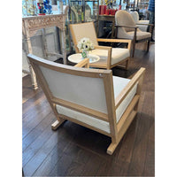 PAIR of 'Clio' Natural Wood Chairs w/ White Cushions by B&B Italia / Maxalto