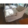 Down-Filled COM Linen Slipcover Chaise by Safavieh - AS IS