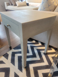 PAIR of Shagreen 1-Drawer Nightstands (AS IS)