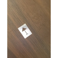 SET of 4 Wood Wedge Nesting Tables by Armani Casa - colletteconsignment.com