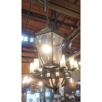 French Style Outdoor Metal 3-Light Hanging Lantern