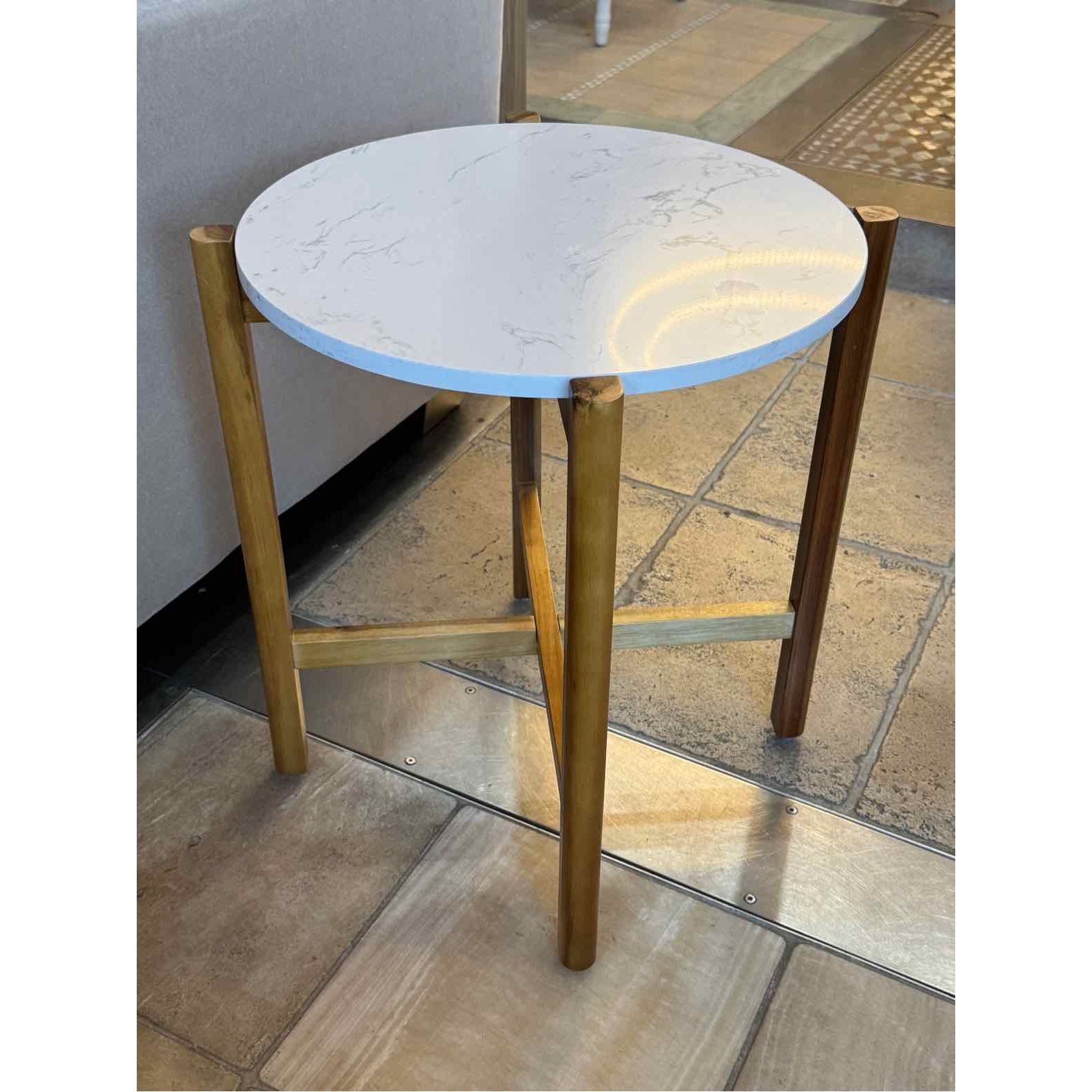 Small Quartzite Top Side Table