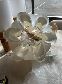 White Wave Form Pendant Light