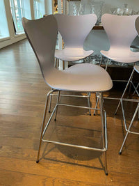 PAIR of Lavender Counter Stools by Fritz Hansen