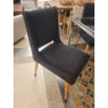SET of 8 Studded Black Dining Side Chairs by Noir