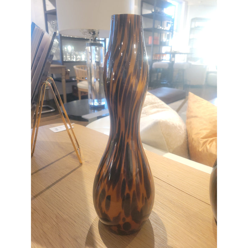 Tall Tiger Stripe Bud Vase