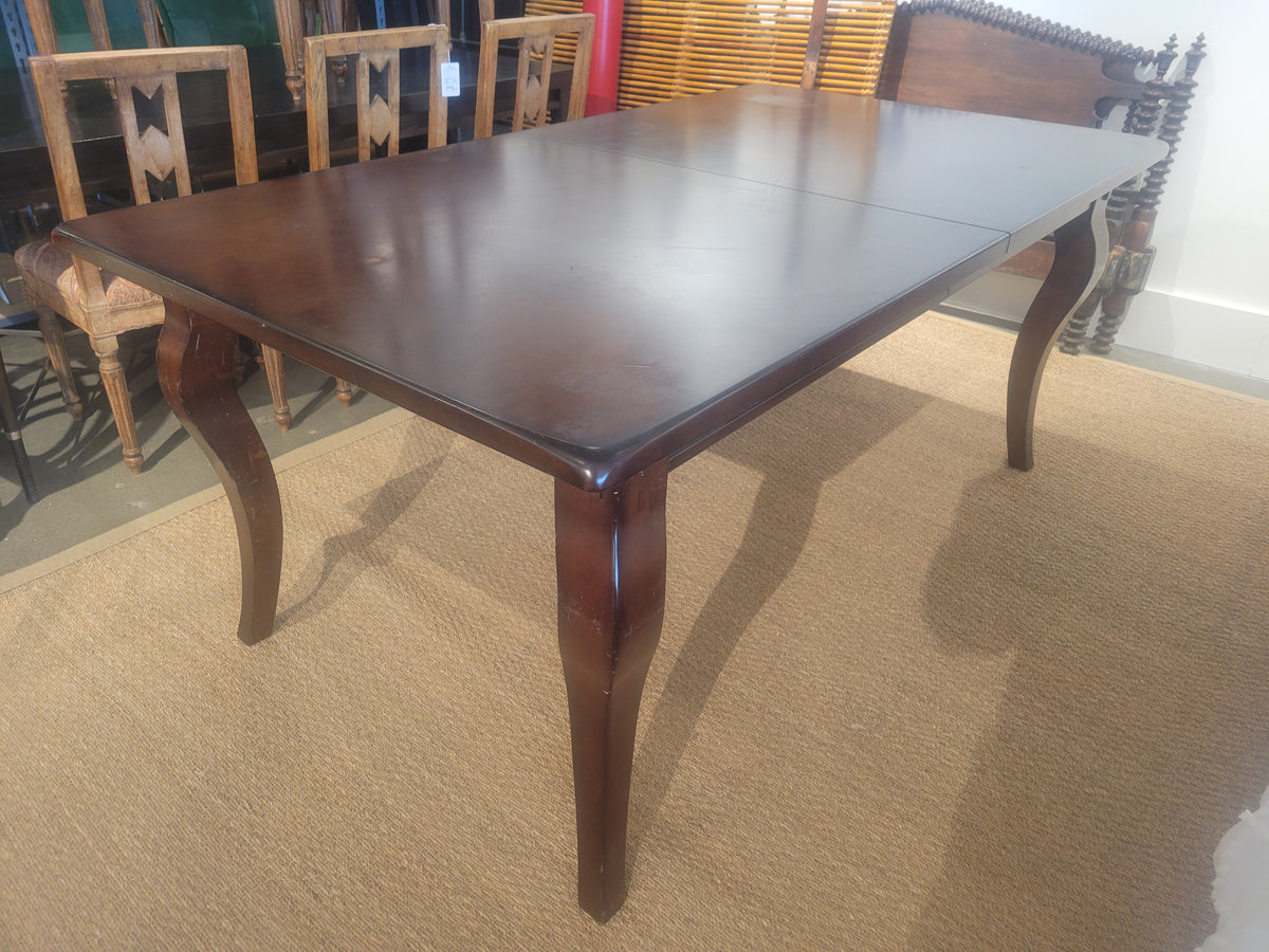 Vintage Mahogany Extension Dining Table w/ 1 Leaf (AS IS)