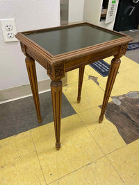 SET of 3 Louis XVI Style Leather Top Nesting Tables (AS IS)