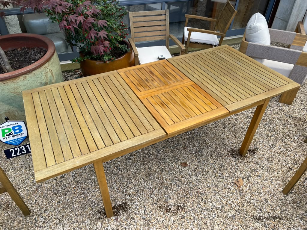 Teak Outdoor Extendable Dining Table