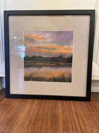 Purple Sunset Print in Frame