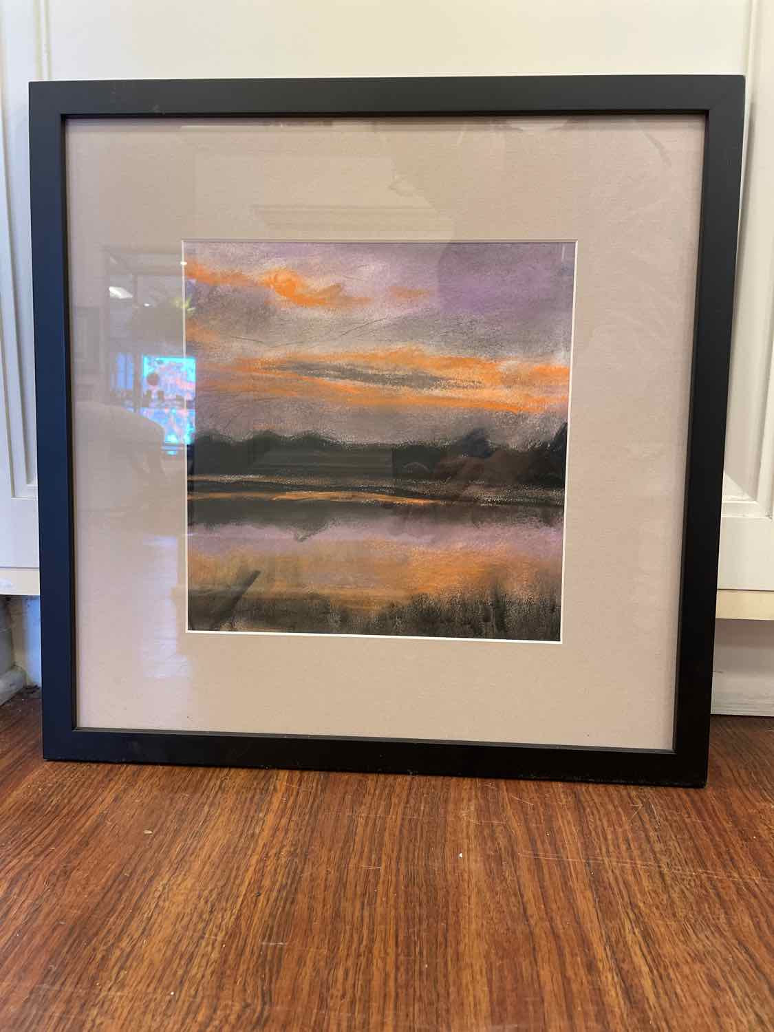 Purple Sunset Print in Frame