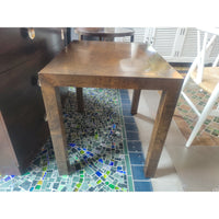 Rectangular Burlwood Side Table (AS IS) - colletteconsignment.com