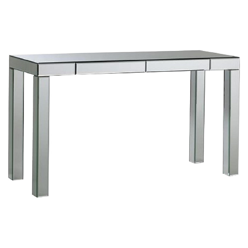 'Parsons' Mirrored Console Table w/ 2 Drawers