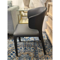 Pair of Black Leather Hola 367 Chairs by Cassina