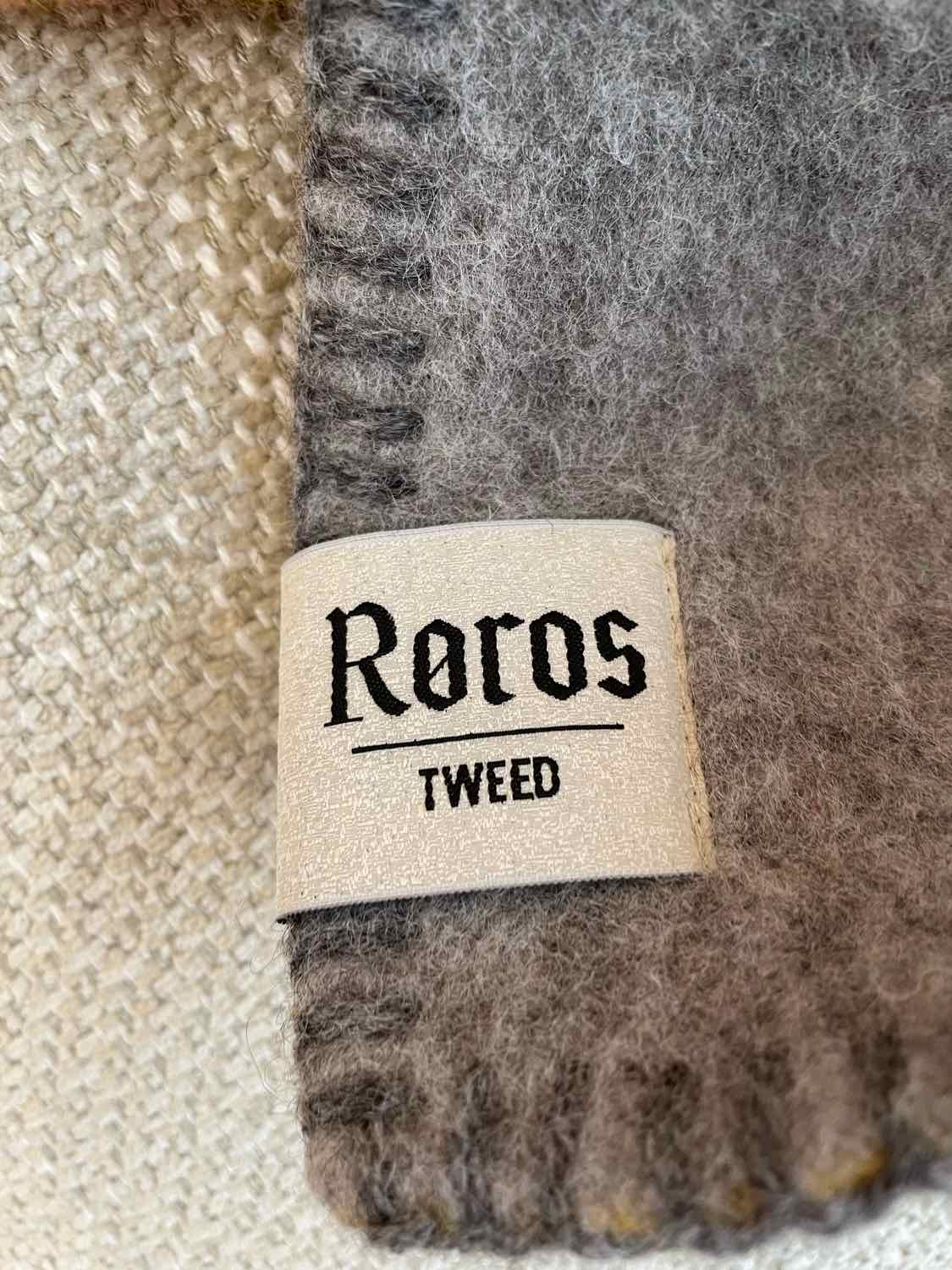Gray Norwegian Wool Throw by Roros Tweed