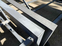 PAIR of Gray Mesh & Metal Outdoor Loungers by Life Outdoor Living (AS IS)