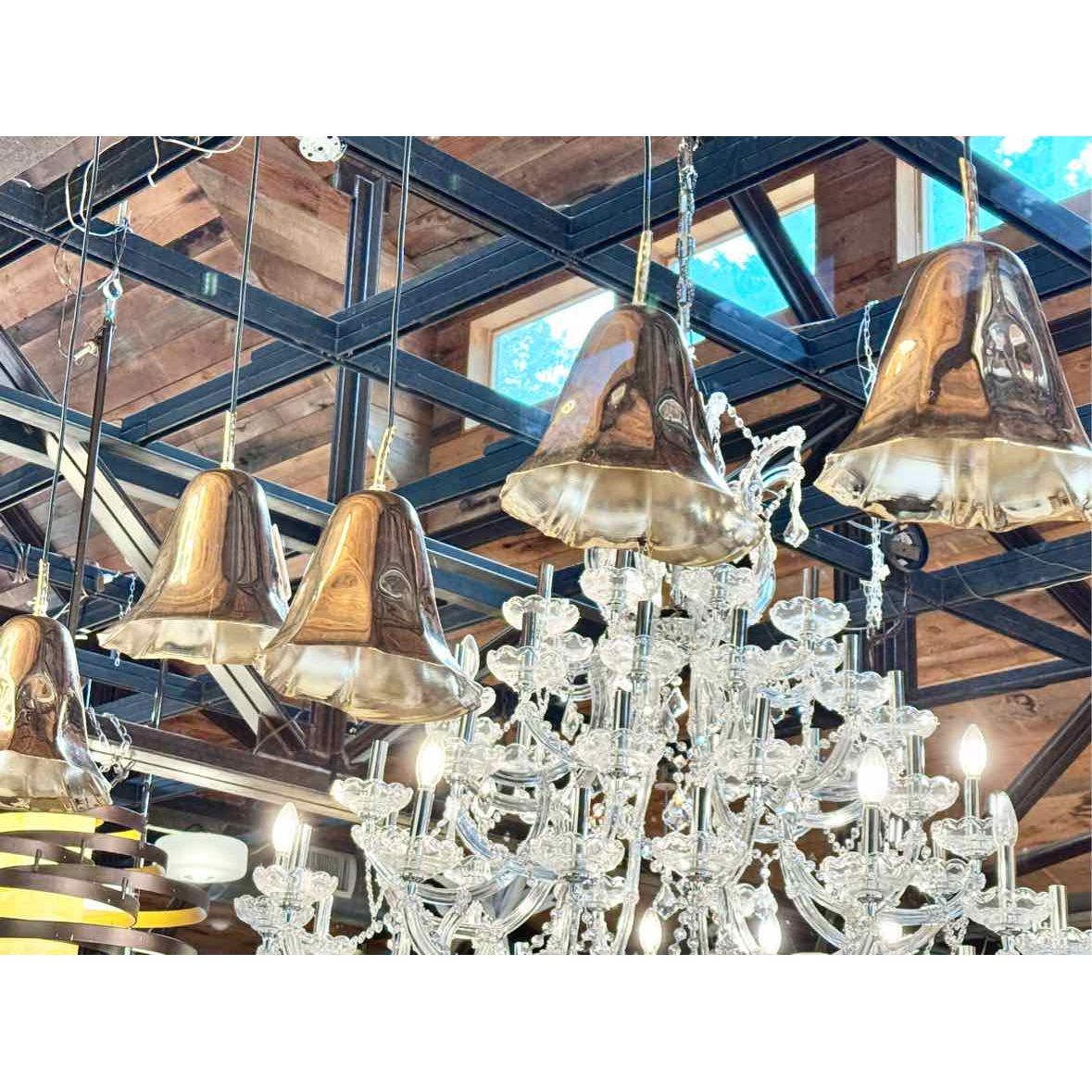 Custom Gold Plated Brass Lily Blossom Pendant