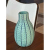 Small Blue Dimpled Ceramic Vase