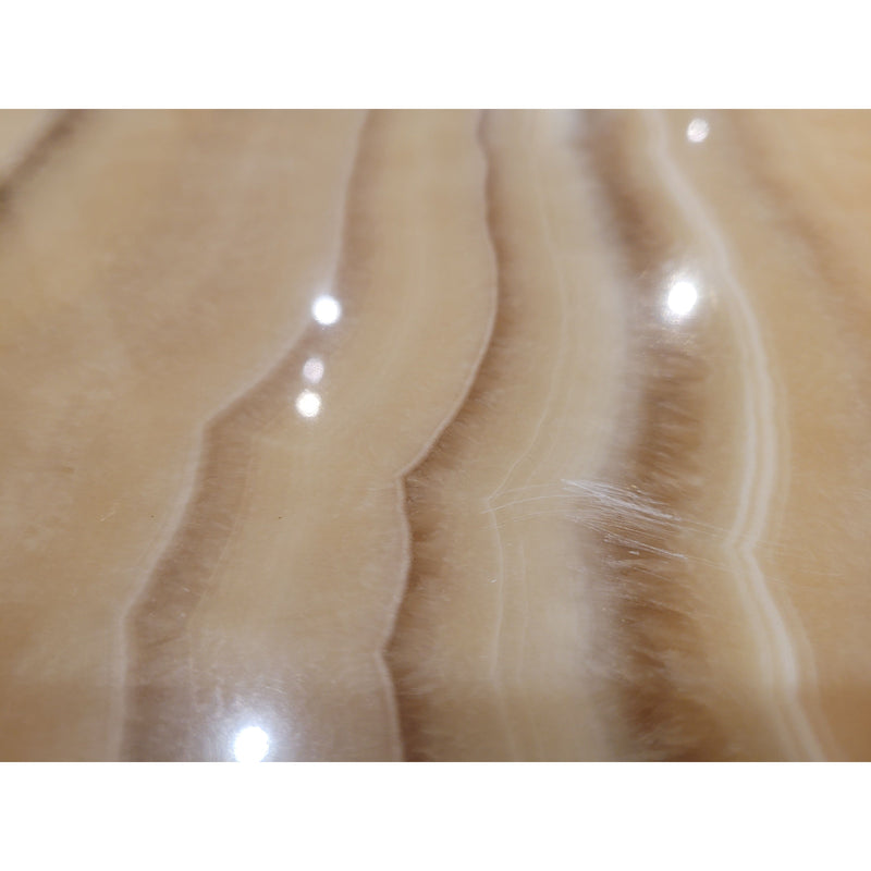 4-ft Round Onyx Coffee Table by Fendi Casa