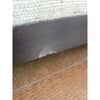Custom Beige Weave Chaise Lounge on Dark Wood Legs w/ 3 Pillows - AS IS