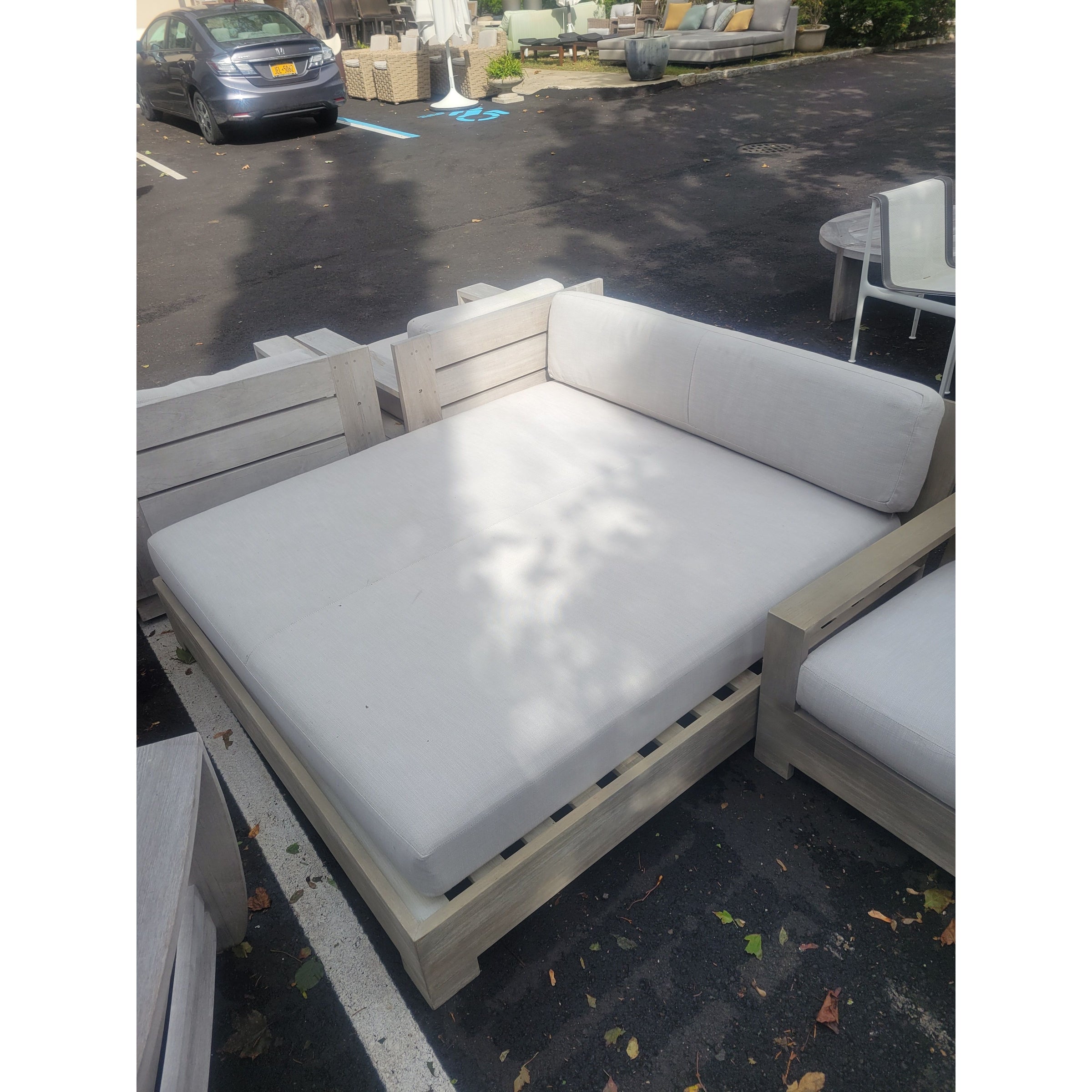 Belvedere Teak Double Chaise Lounge / Daybed by RH