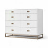 'Avalon' White Wood 8-Drawer Dresser by RH - AS IS