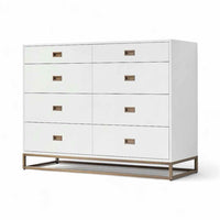 'Avalon' White Wood 8-Drawer Dresser by RH - AS IS