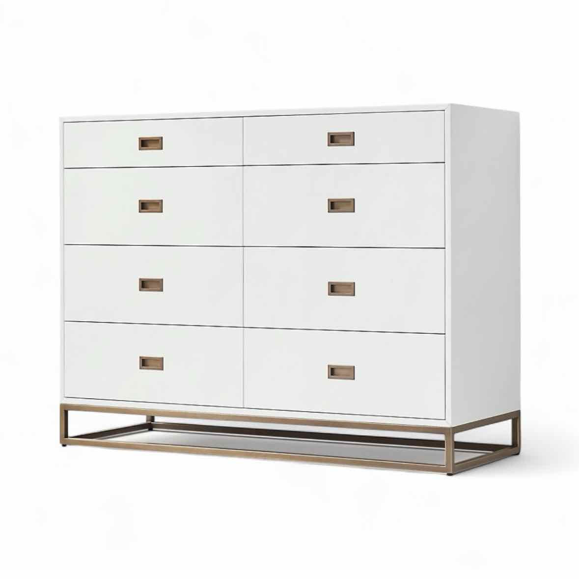 'Avalon' White Wood 8-Drawer Dresser by RH - AS IS