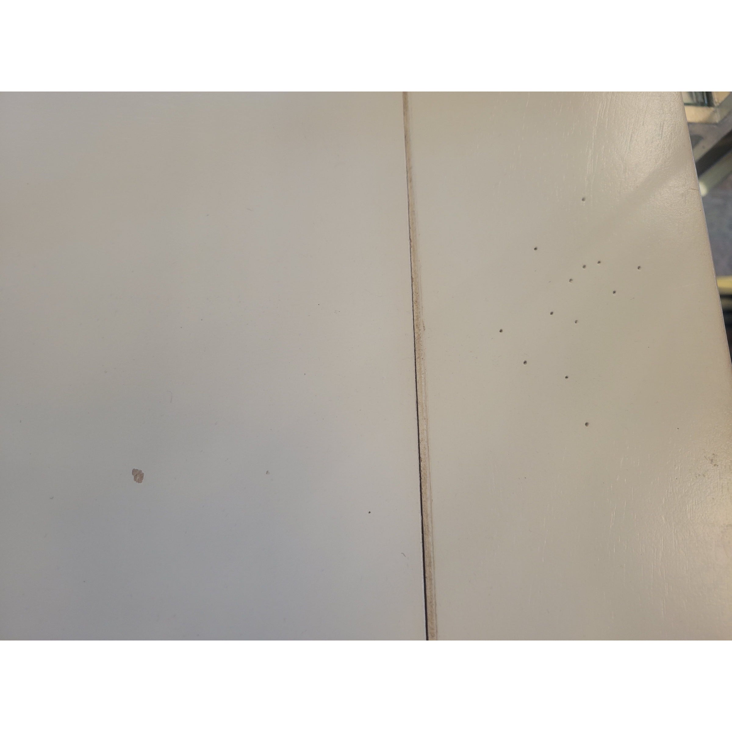 PAIR of White Wood 3-Drawer Nightstands (AS IS)