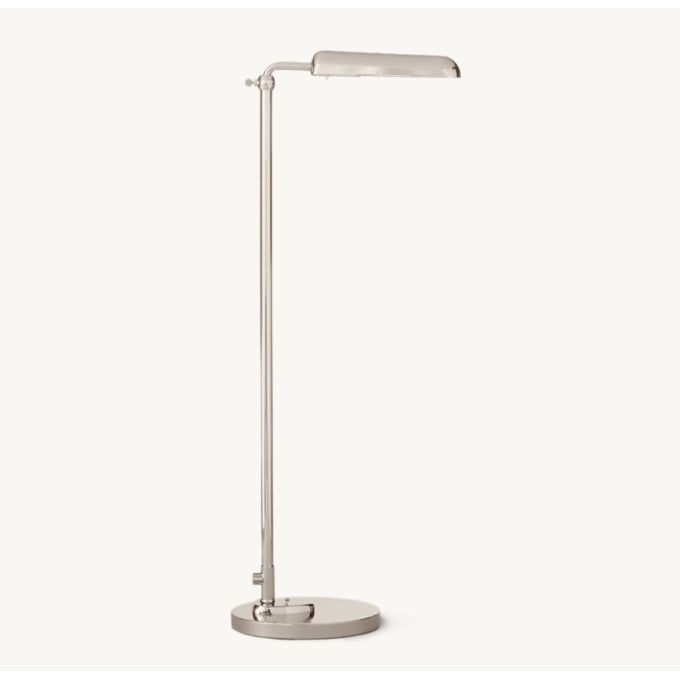 Parisian Telescoping LED Floor Lamp in Polished Nickel by RH