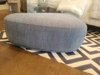 Gray Rounded Triangle Ottoman
