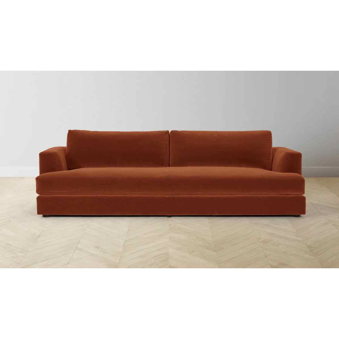 The Varick, Mohair Spice Sofa, 105"Lx40"x30"H