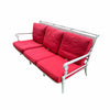 Front Gate Red & White Outdoor Sofa