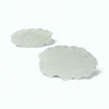 Pair of Cream Porcelain Leaf Dishes by Musterseed 'Moonshine'