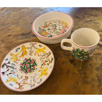 3 Pc. Child's Cup, Plate and Bowl Set by Tiffany Playground