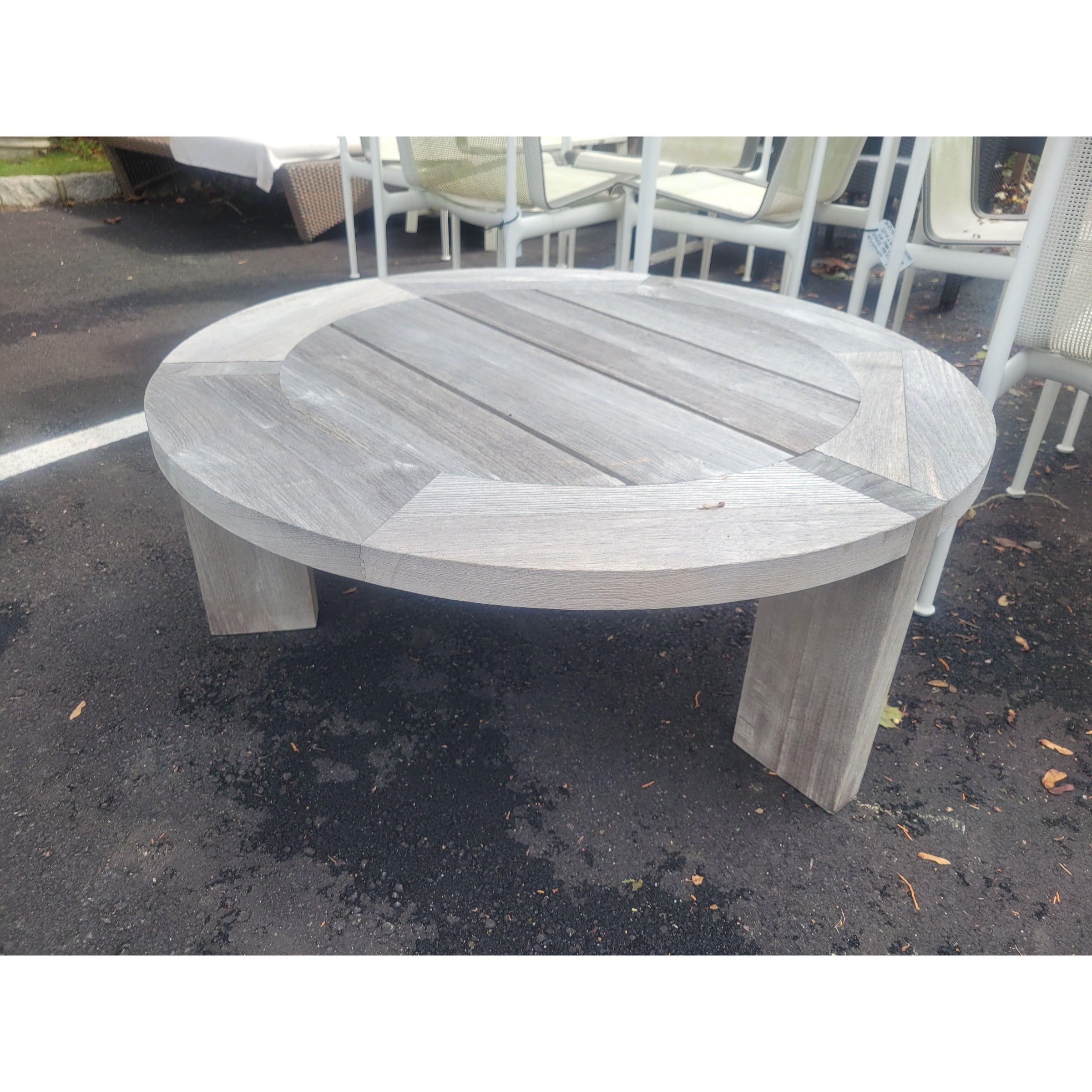 Round Teak Coffee Table by Sutherland