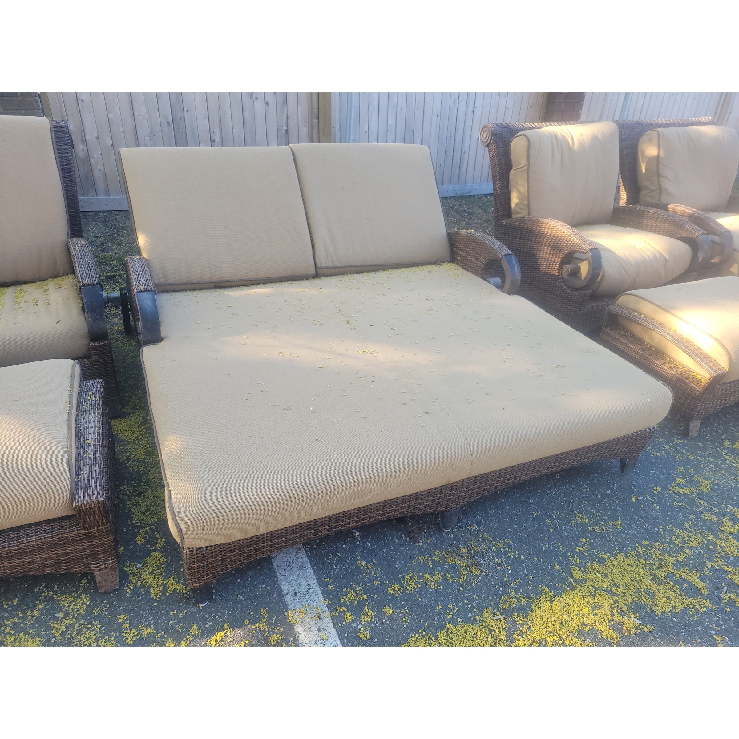 Grand Manor Resin Wicker Double Lounge by Cast Classics