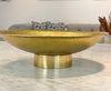 Large Brass Footed Bowl