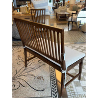 Wood Bench w/ Cushion by C&B