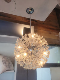 Round Starburst Pendant Light