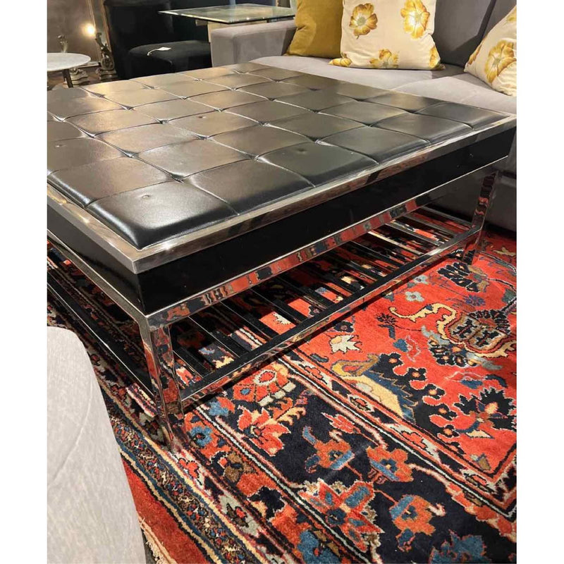 Leather Topped Coffee Table