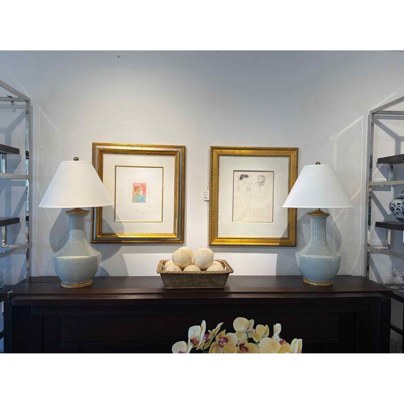 Pair of Chapman & Meyers Lambay Table Lamps by Visual Comfort Signature Collecti