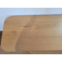 Oslo Glass 4-door Media Console in Aged Natural Oak