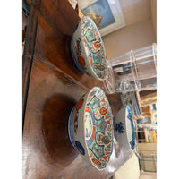 Pair of 19th Century Imari Bowls 7"Diam x 2.5"H
