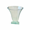Green Glass Art Deco Vase